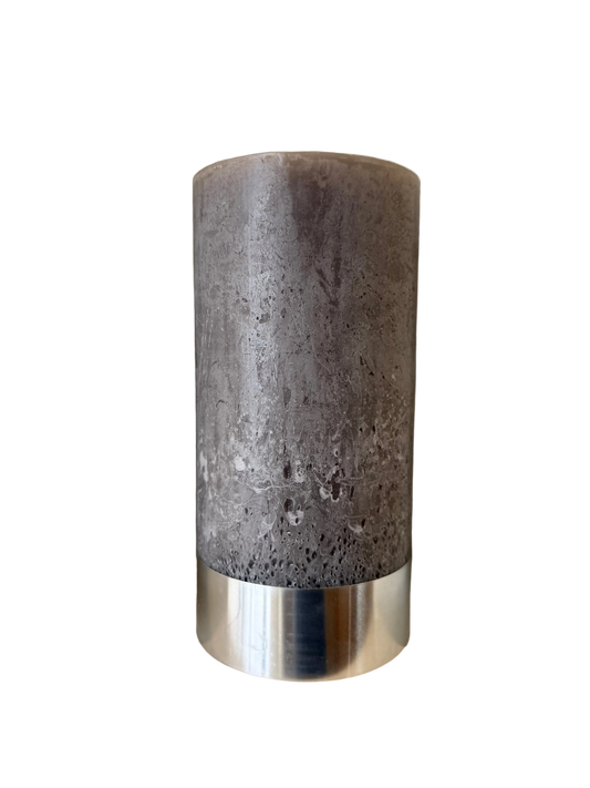 Rustica Pillar Candle with Steel Band